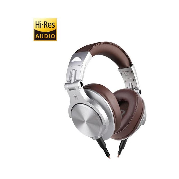 OneOdio A71 Hi-Res Cuffie DJ Cablate Audio Stereo Silver/Brown OneOdio A71 Hi-Res Cuffie DJ Cablate Audio Stereo Silver/Brown