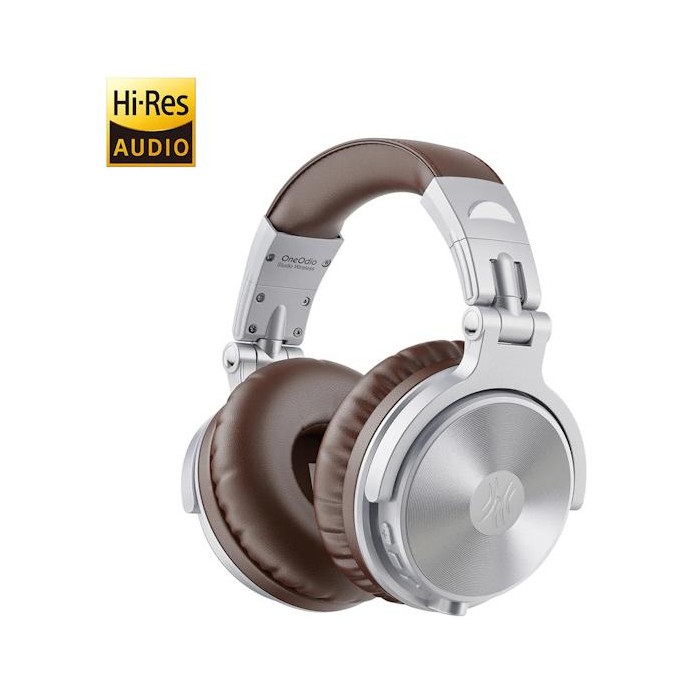 OneOdio Studio Wireless C Hi-Res Cuffie DJ Bluetooth 5.0 Silver/Brown OneOdio Studio Wireless C Hi-Res Cuffie DJ Bluetooth 5.0 Silver/Brown