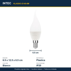 Lampadina LED E14 6W 4000K Intec - foto 3