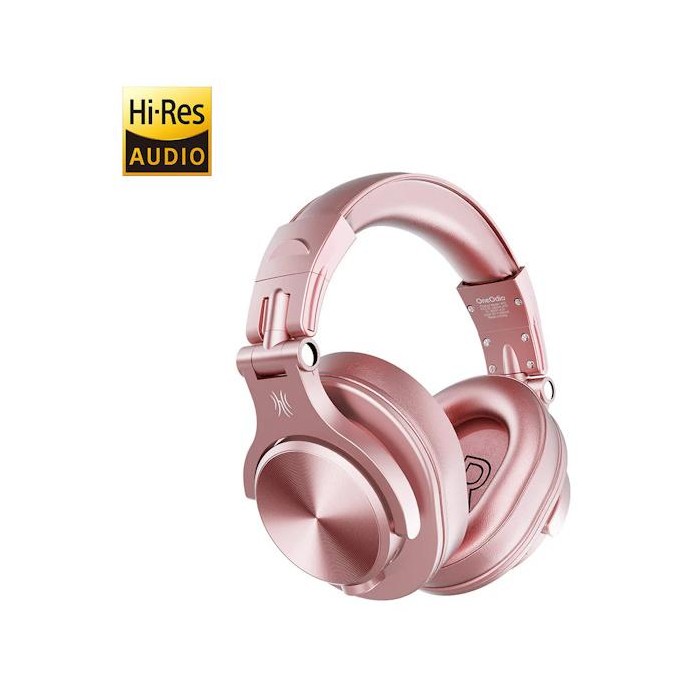 OneOdio Fusion A70 Hi-Res Cuffie DJ Wireless, Cavo e Microfono Rose Gold