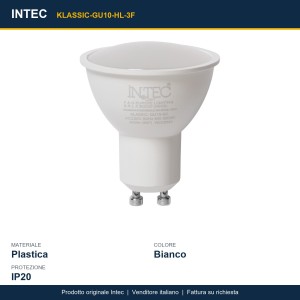 Lampadina LED GU10 3W 6500K Intec - foto 3