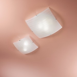 Plafoniera CELINE 3 luci E27 vetro bianco Luce Ambiente e Design - foto 4