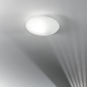Plafoniera 1 luce E27 in vetro bianco Luce Ambiente e Design Egizia - foto 5