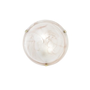 Plafoniera 40 cm 2 luci E27 tabacco Luce Ambiente e Design DUNA - foto 4