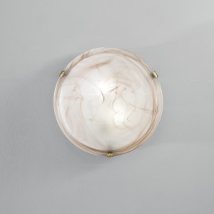 Plafoniera 40 cm 2 luci E27 tabacco Luce Ambiente e Design DUNA - foto 5