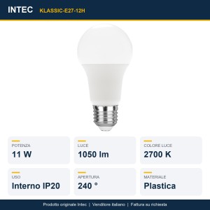 Lampadina LED E27 11W 2700K Intec - foto 2