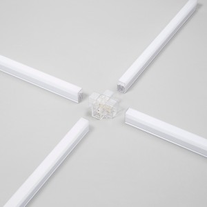 Connettore a X per barra LED SHAPE bianco Intec - foto 4