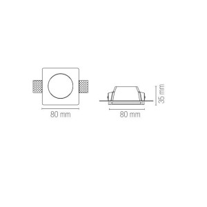 Faretto da incasso GU10 mini bianco 1 luce Intec SENSO MINI - foto 5