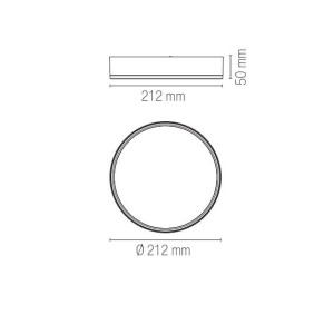 Plafoniera LED rotonda 36W 3000/4000K Ø21,2cm Intec KLIO - foto 4