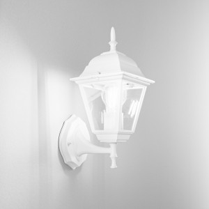 Applique da esterno E27 bianca IP44 ROMA Intec - foto 6