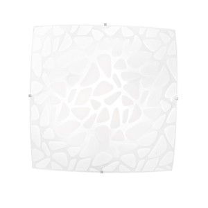Plafoniera 3 luci E27 bianca in vetro 40 cm Luce Ambiente e Design ISLAND - foto 4