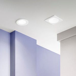 Incasso rotondo in gesso verniciabile GU10 bianco Intec SHADOW - foto 6