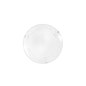 Plafoniera in vetro bianco Ø30 cm 2 luci E27 Luce Ambiente e Design - foto 4