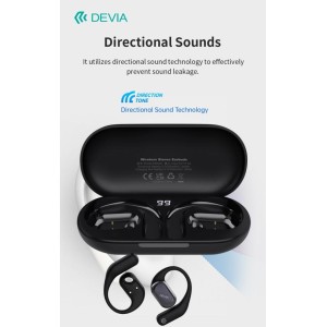 Auricolari EM406 wireless senza inserimento nell'orecchio OWS Lite1 Black