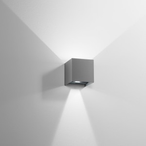 Applique LED da esterno 2x5W CCT IP54 grigia Intec ALFA 10 - foto 4