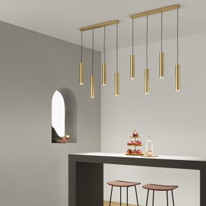 Sospensione FLUKE 4 luci GU10 oro Luce Ambiente e Design - foto 3