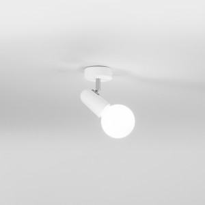Spot 1 luce E27 bianco orientabile FAN Europe PUNTO - foto 4