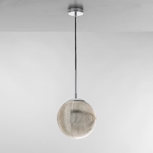 Sospensione 1 luce E27 in vetro grigio GREENWICH Luce Ambiente e Design - foto 3