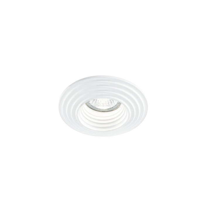 Faretto da incasso GU10 rotondo bianco in gesso verniciabile Intec