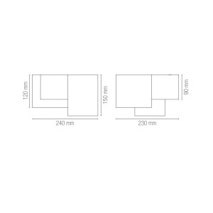 Plafoniera 3 luci GU10 in gesso bianco Luce Ambiente e Design - foto 4