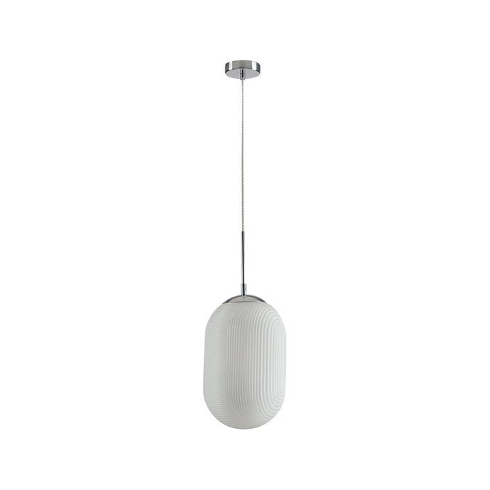 Sospensione 1 luce E27 in vetro bianco GREENWICH - Luce Ambiente e Design