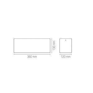 Plafoniera LIVING 36x12x13 cm 4 luci E14 bianca Luce Ambiente e Design - foto 3