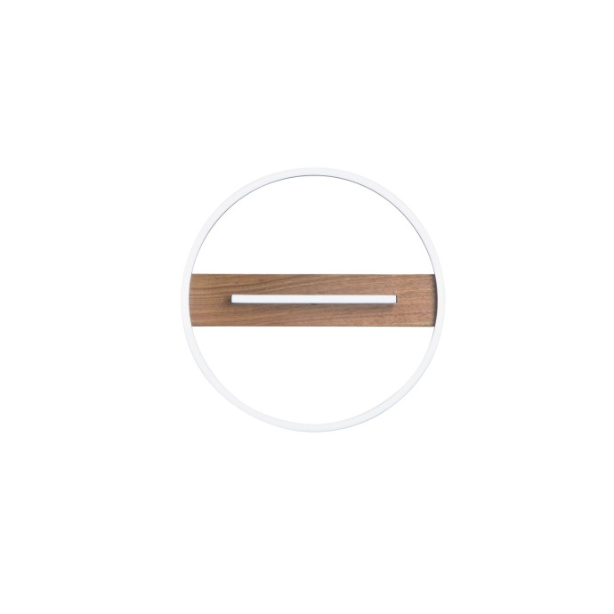 Plafoniera LED CCT 26W Azimuth, legno e nero - Luce Ambiente e Design