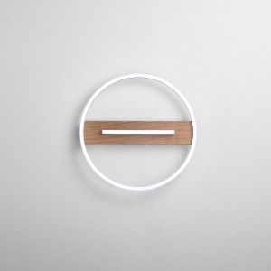 Plafoniera LED CCT 26W Azimuth, legno e nero - Luce Ambiente e Design - foto 5