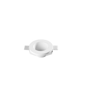 Incasso tondo in gesso verniciabile GU10 bianco Intec GHOST - foto 2