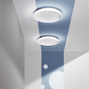 Plafoniera LED CCT 50W bianca Ø50 cm con telecomando - Luce Ambiente e Design - foto 6