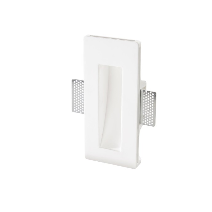 Incasso segnapasso GU10 bianco in gesso verniciabile Intec ARIEL
