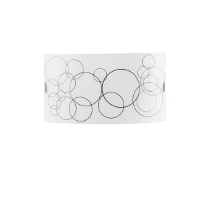 Applique da interno 2 luci E27 KARMA in vetro bianco Luce Ambiente e Design - foto 2