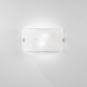 Applique da interno 2 luci E27 KARMA in vetro bianco Luce Ambiente e Design - foto 3