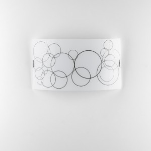 Applique da interno 2 luci E27 KARMA in vetro bianco Luce Ambiente e Design - foto 4