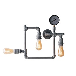 Plafoniera 3 luci E27 zincato AMARCORD Luce Ambiente e Design - foto 2
