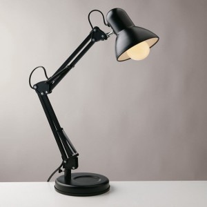 Lampada da tavolo E27 nera...