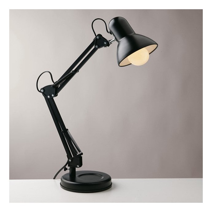 Lampada da tavolo E27 nera ARCHITETTO Luce Ambiente e Design
