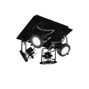 Spot 2 luci GU10 2700K nichel FAN Europe TECHNO - foto 2