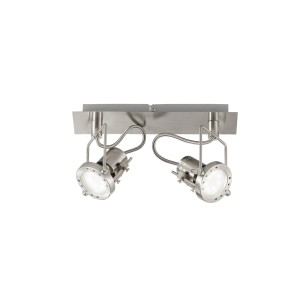 Spot 2 luci GU10 2700K nichel FAN Europe TECHNO - foto 3