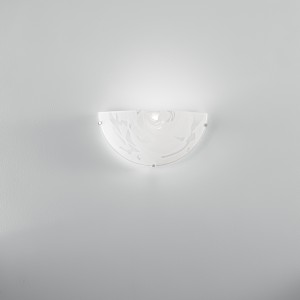 Applique da interno in vetro bianco E27 1 luce 30x15 cm Luce Ambiente e Design - foto 2