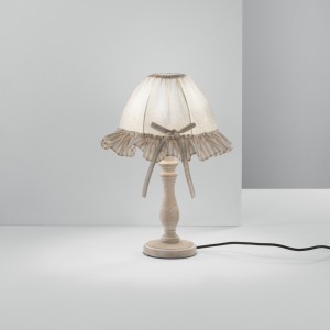 Lampada da tavolo E27 in legno, 1 luce CHERRY - Luce Ambiente e Design - foto 2