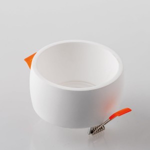 Faretto da incasso GU10 in gesso bianco verniciabile Intec GOBLET - foto 3
