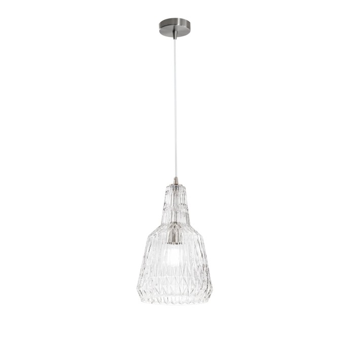 Sospensione vetro trasparente E27 1 luce Luce Ambiente e Design GALWAY