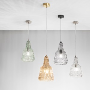 Sospensione vetro trasparente E27 1 luce Luce Ambiente e Design GALWAY - foto 2