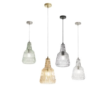 Sospensione vetro trasparente E27 1 luce Luce Ambiente e Design GALWAY - foto 4
