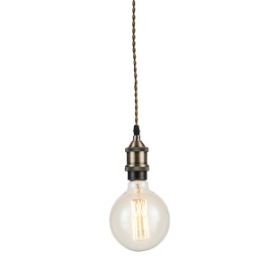 Sospensione E27 1 luce rame...