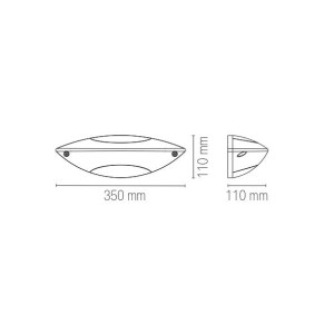 Applique da esterno IP54 E27 antracite Intec SEATTLE - foto 3