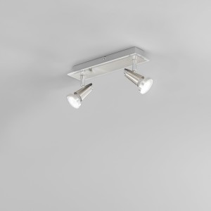 Spot 2 luci GU10 2700K nichel FAN Europe MIAMI - foto 3