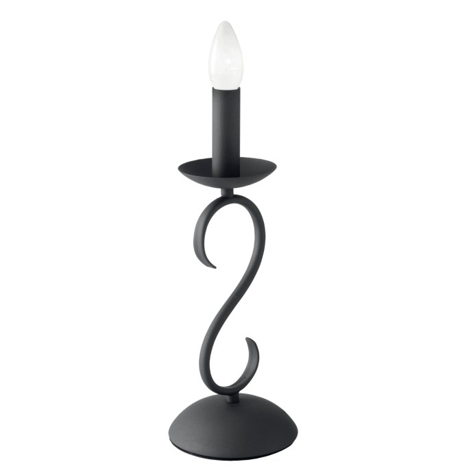 Lampada da tavolo E14 antracite Luce Ambiente e Design BEATRICE