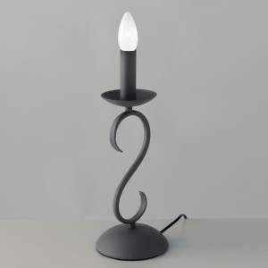 Lampada da tavolo E14 antracite Luce Ambiente e Design BEATRICE - foto 2